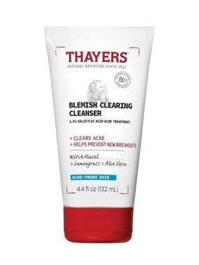 (2 Pack) THAYERS Blemish Clearing Face Cleanser with 1.5% Salicylic Acid